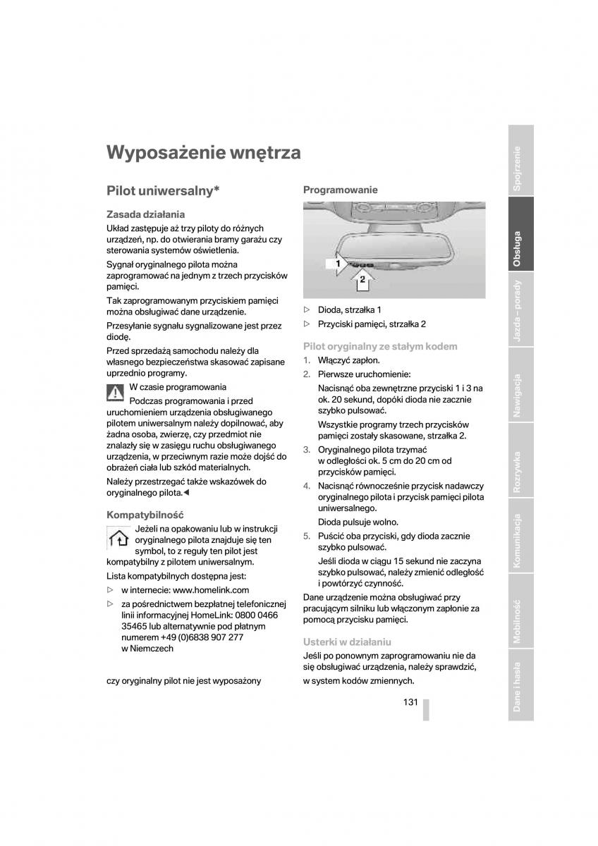 BMW 7 F01 instrukcja obslugi / page 132