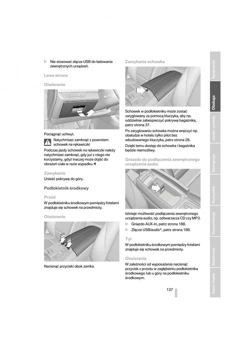 BMW 7 F01 instrukcja obslugi / page 138