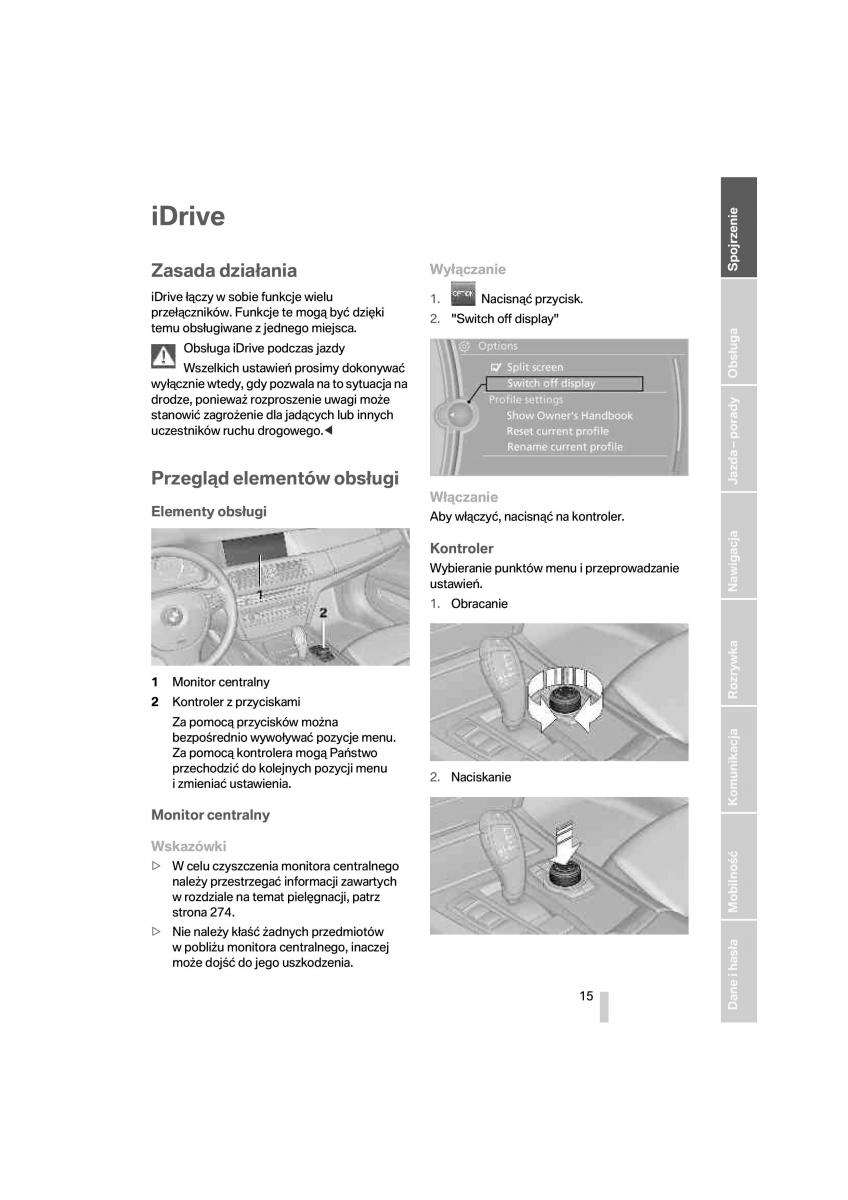 manual  BMW 7 F01 instrukcja / page 16