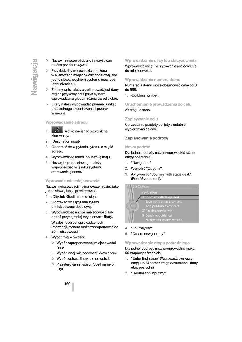 BMW 7 F01 instrukcja obslugi / page 161