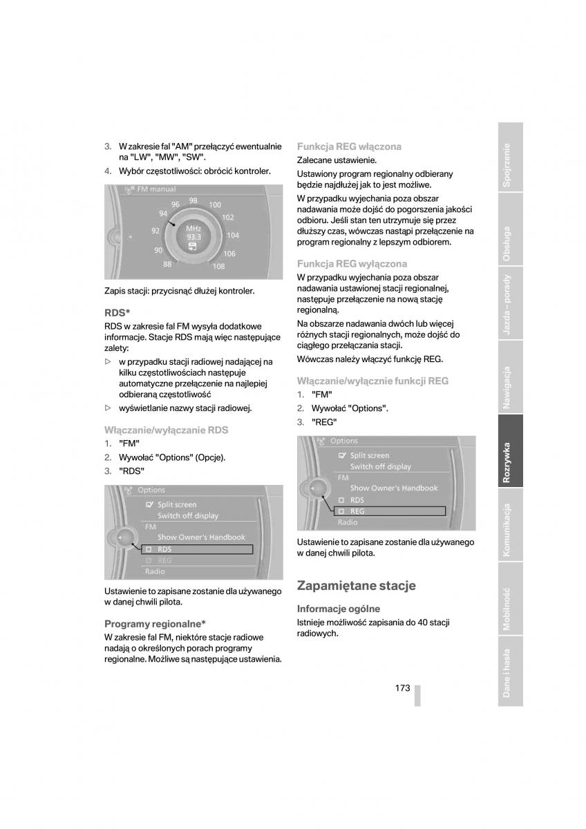 BMW 7 F01 instrukcja obslugi / page 174