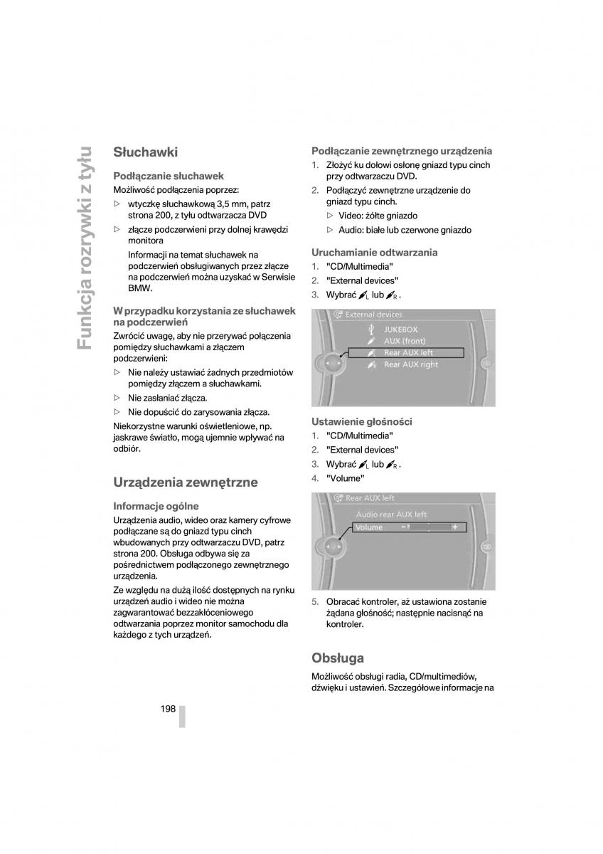 BMW 7 F01 instrukcja obslugi / page 199