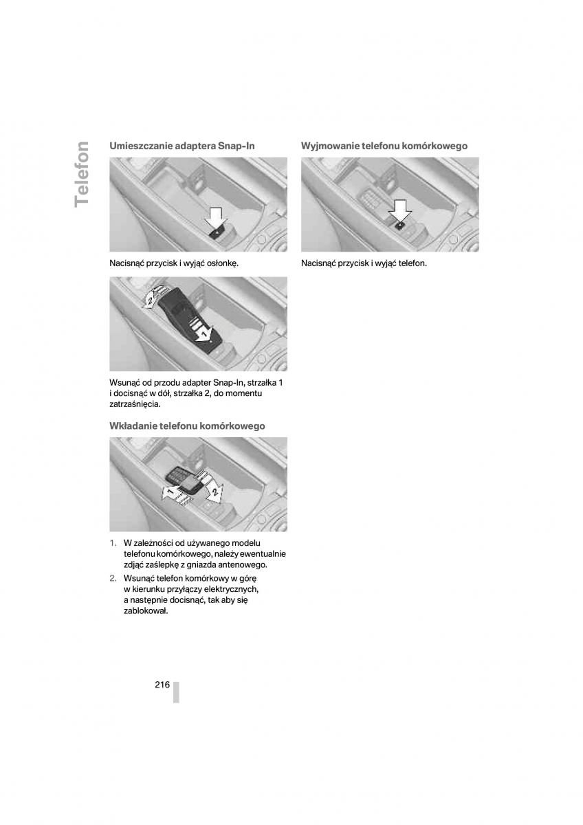 BMW 7 F01 instrukcja obslugi / page 217