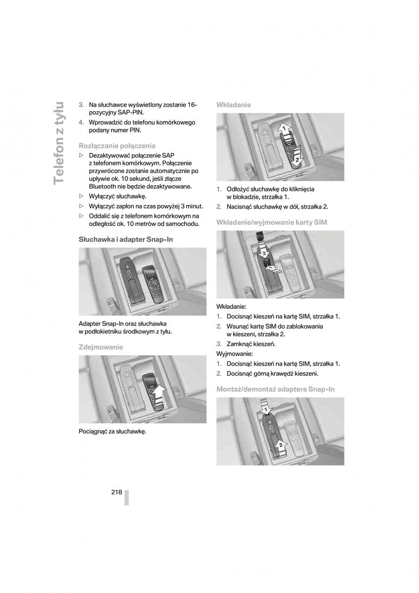 BMW 7 F01 instrukcja obslugi / page 219