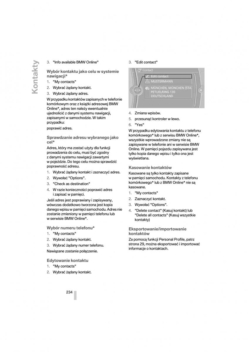 BMW 7 F01 instrukcja obslugi / page 235