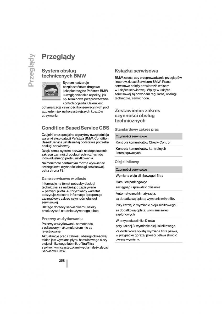 BMW 7 F01 instrukcja obslugi / page 259