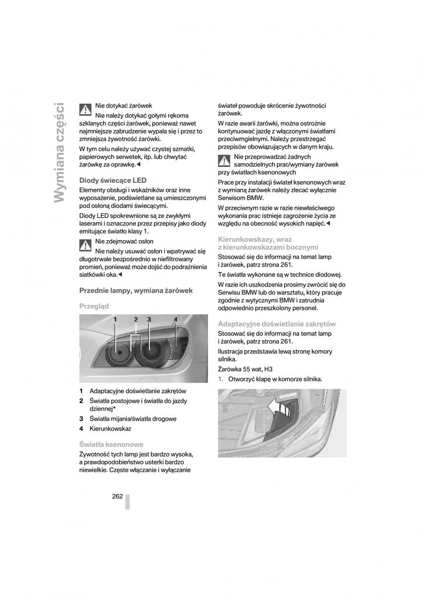 BMW 7 F01 instrukcja obslugi / page 263