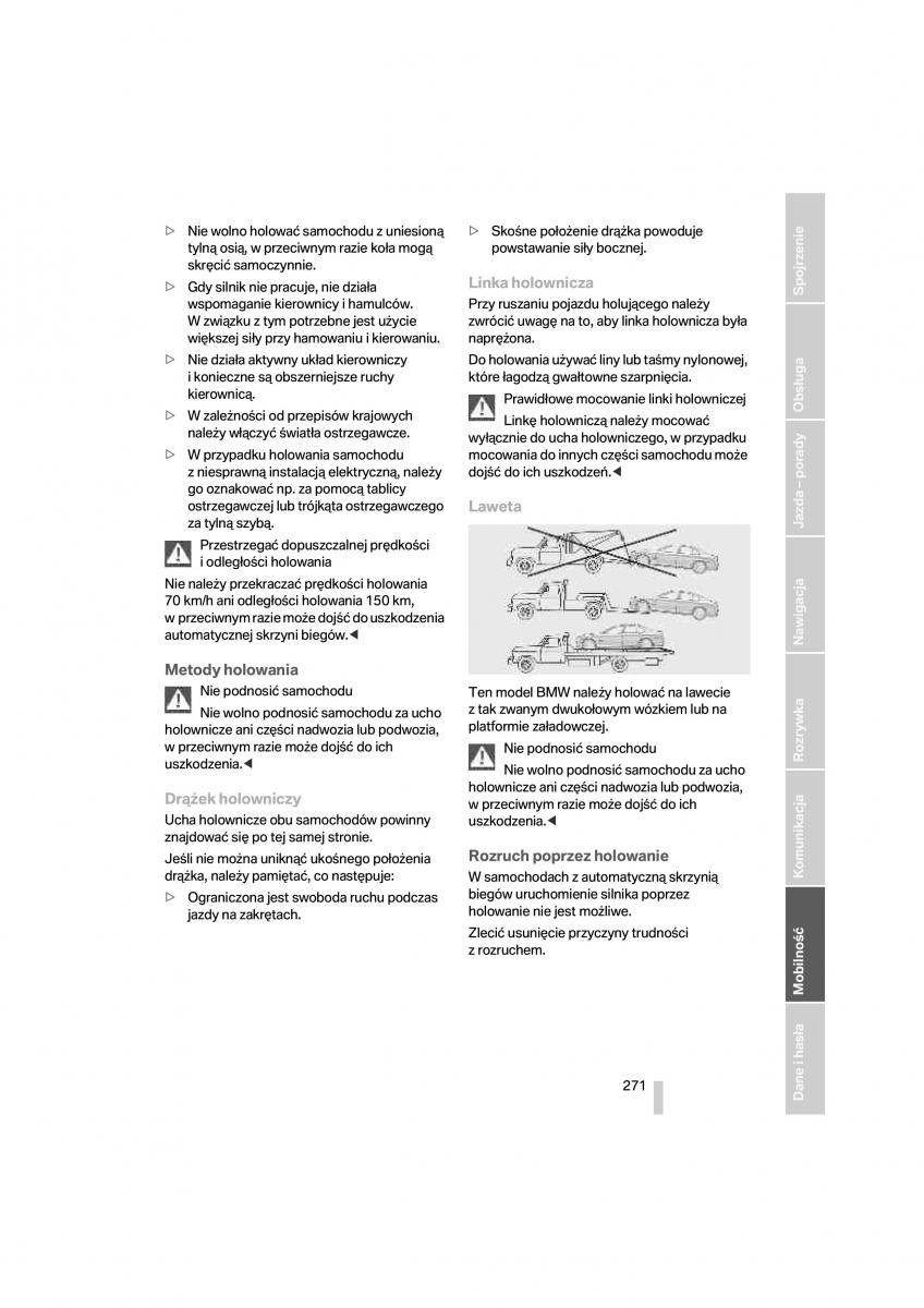 BMW 7 F01 instrukcja obslugi / page 272