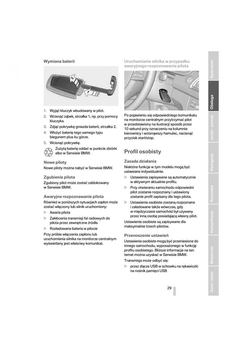 BMW 7 F01 instrukcja obslugi / page 30