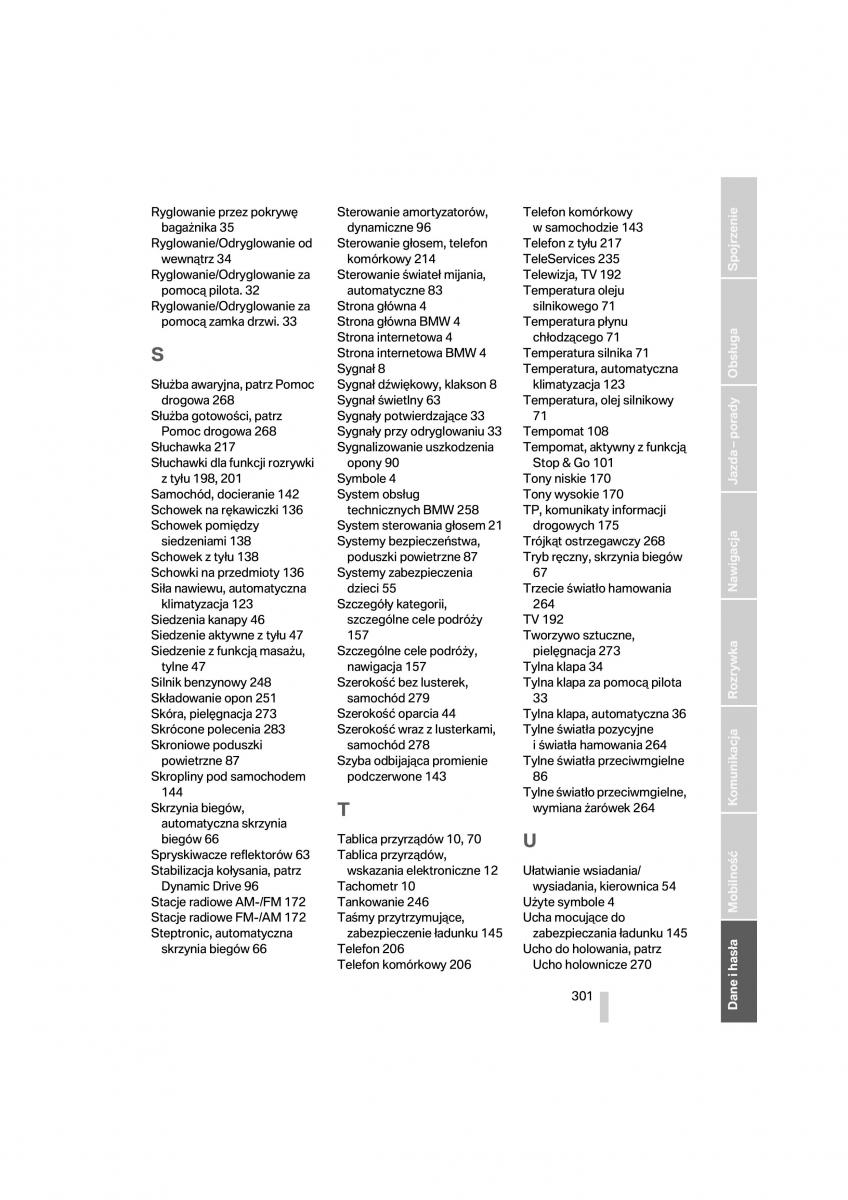 BMW 7 F01 instrukcja obslugi / page 302