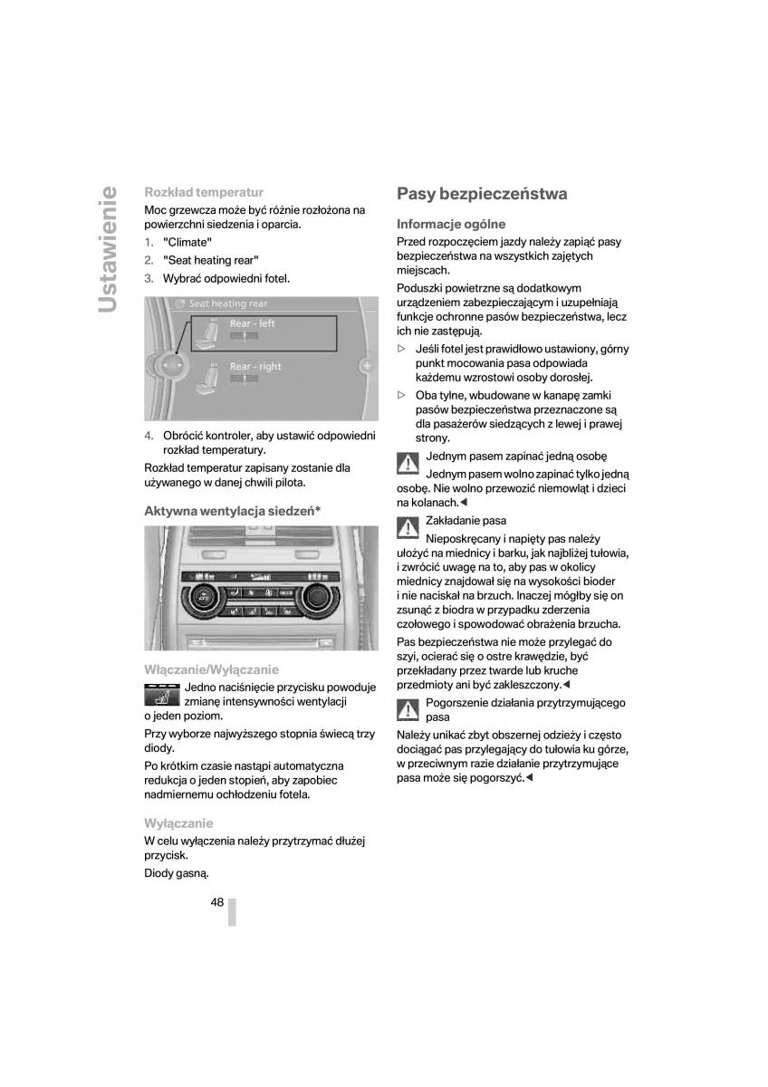 BMW 7 F01 instrukcja obslugi / page 49