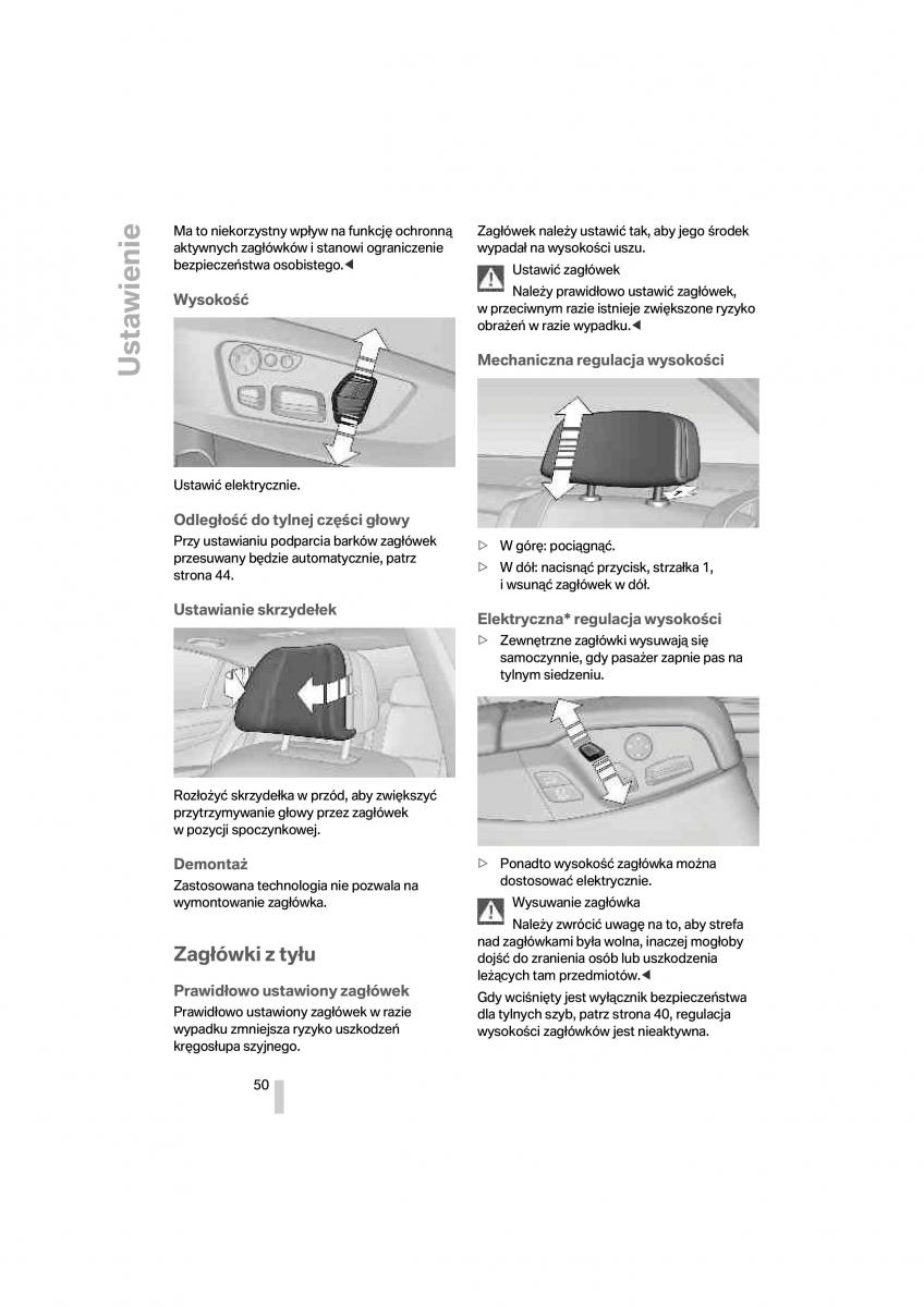 BMW 7 F01 instrukcja obslugi / page 51