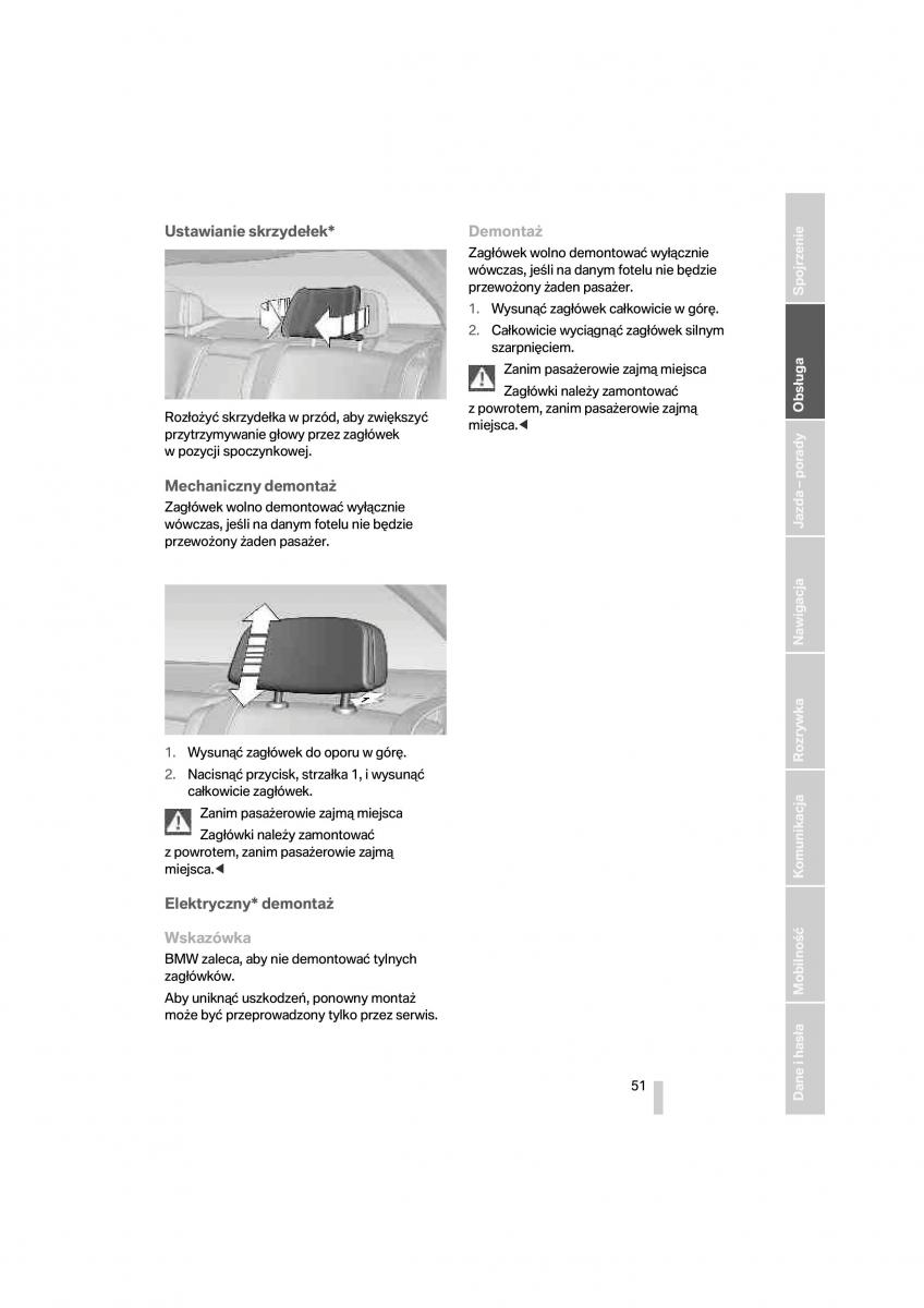 BMW 7 F01 instrukcja obslugi / page 52