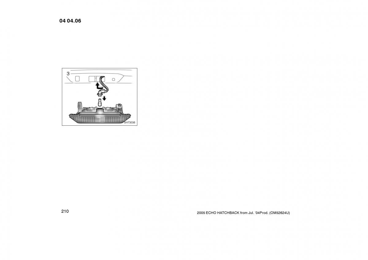 Toyota Yaris I owners manual / page 210