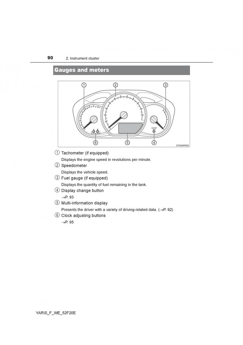 Toyota Yaris III 3 owners manual / page 90