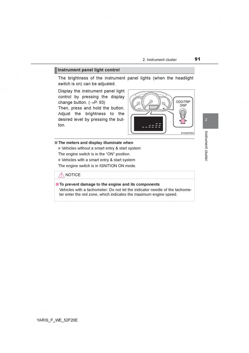 Toyota Yaris III 3 owners manual / page 91