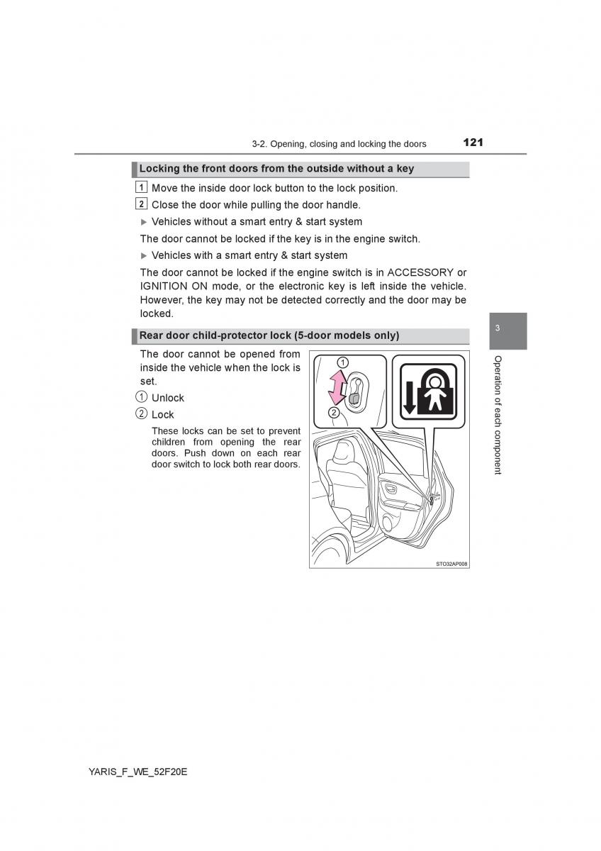 Toyota Yaris III 3 owners manual / page 121