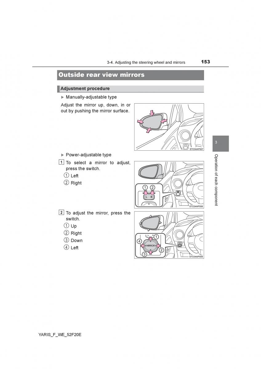 Toyota Yaris III 3 owners manual / page 153