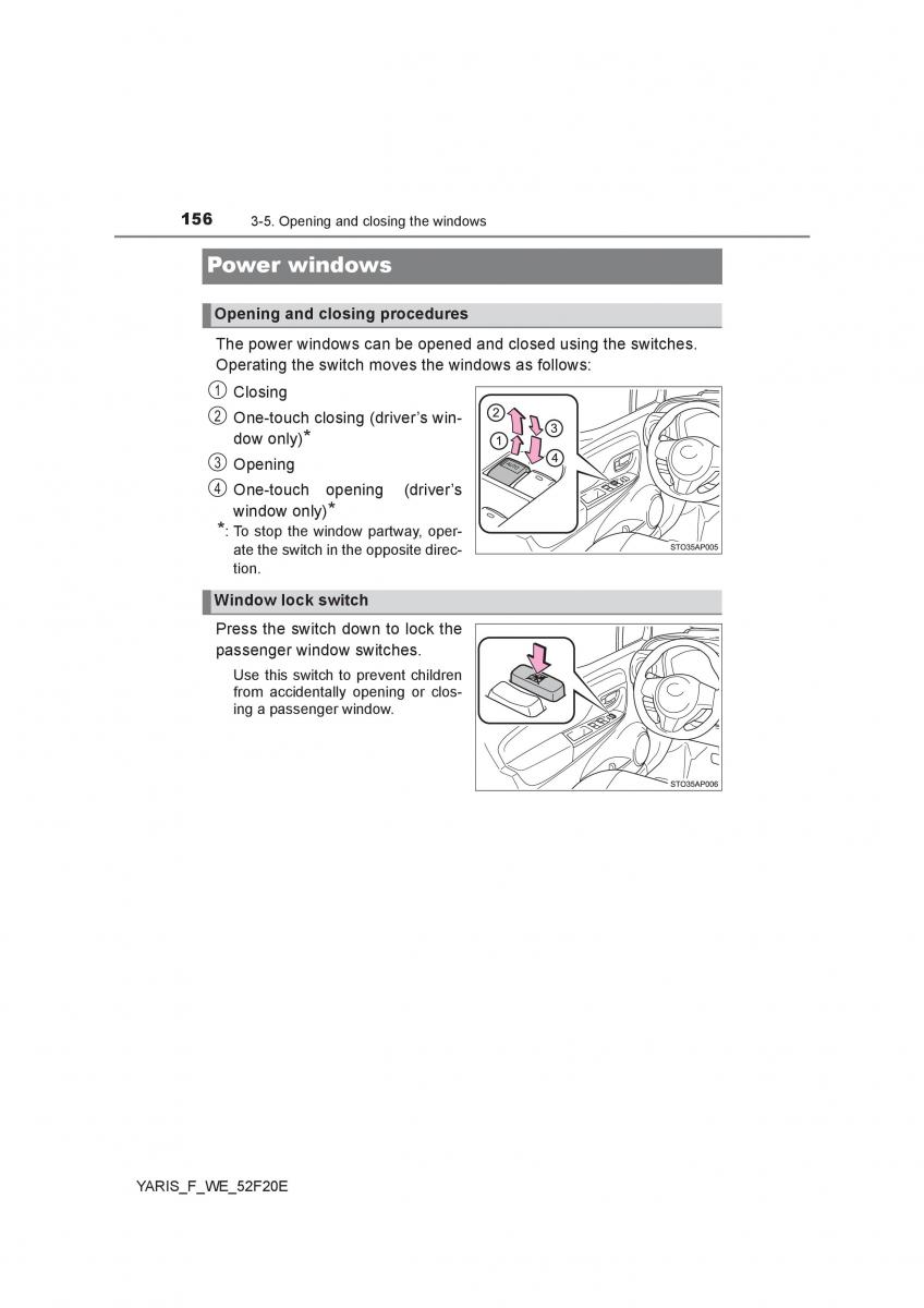 Toyota Yaris III 3 owners manual / page 156