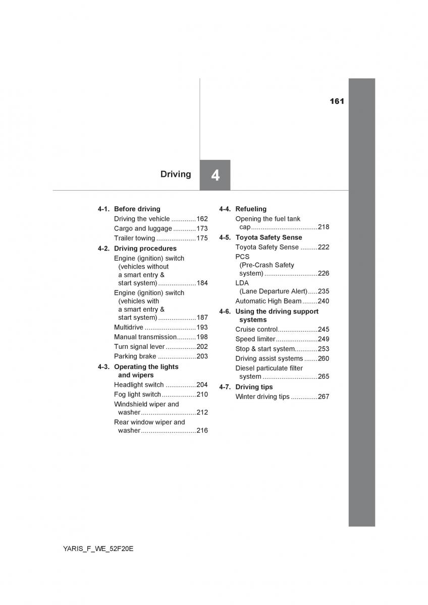 Toyota Yaris III 3 owners manual / page 161