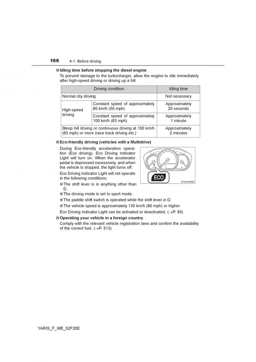 Toyota Yaris III 3 owners manual / page 166