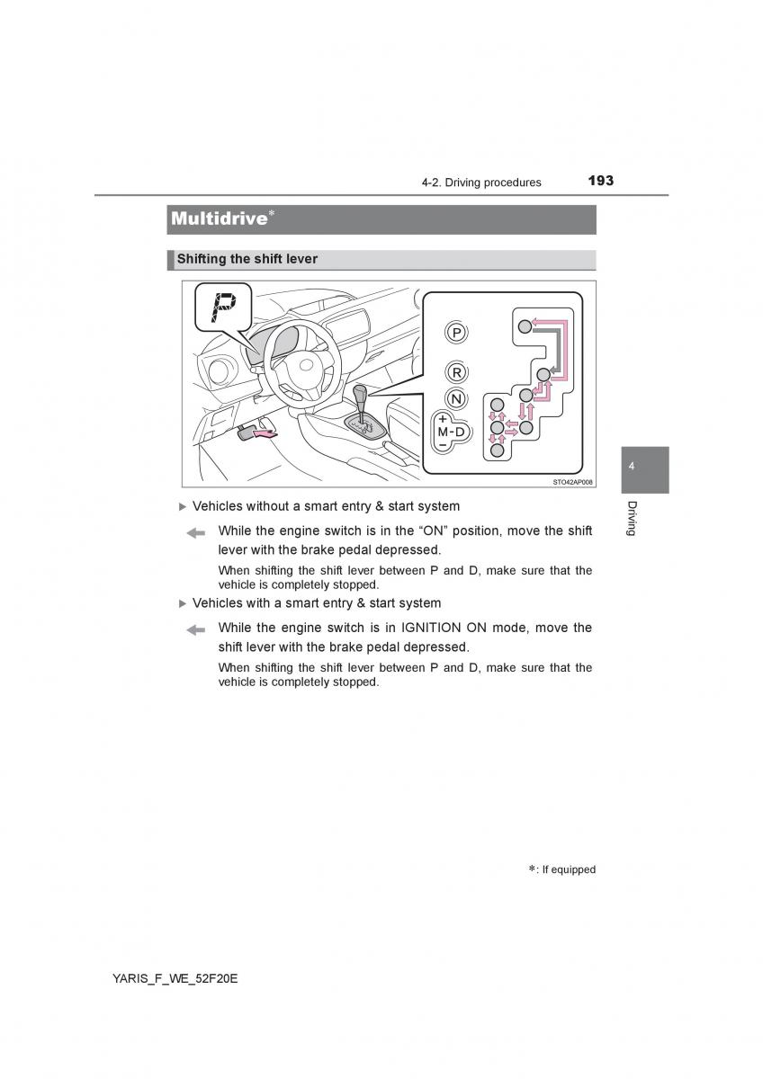 Toyota Yaris III 3 owners manual / page 193