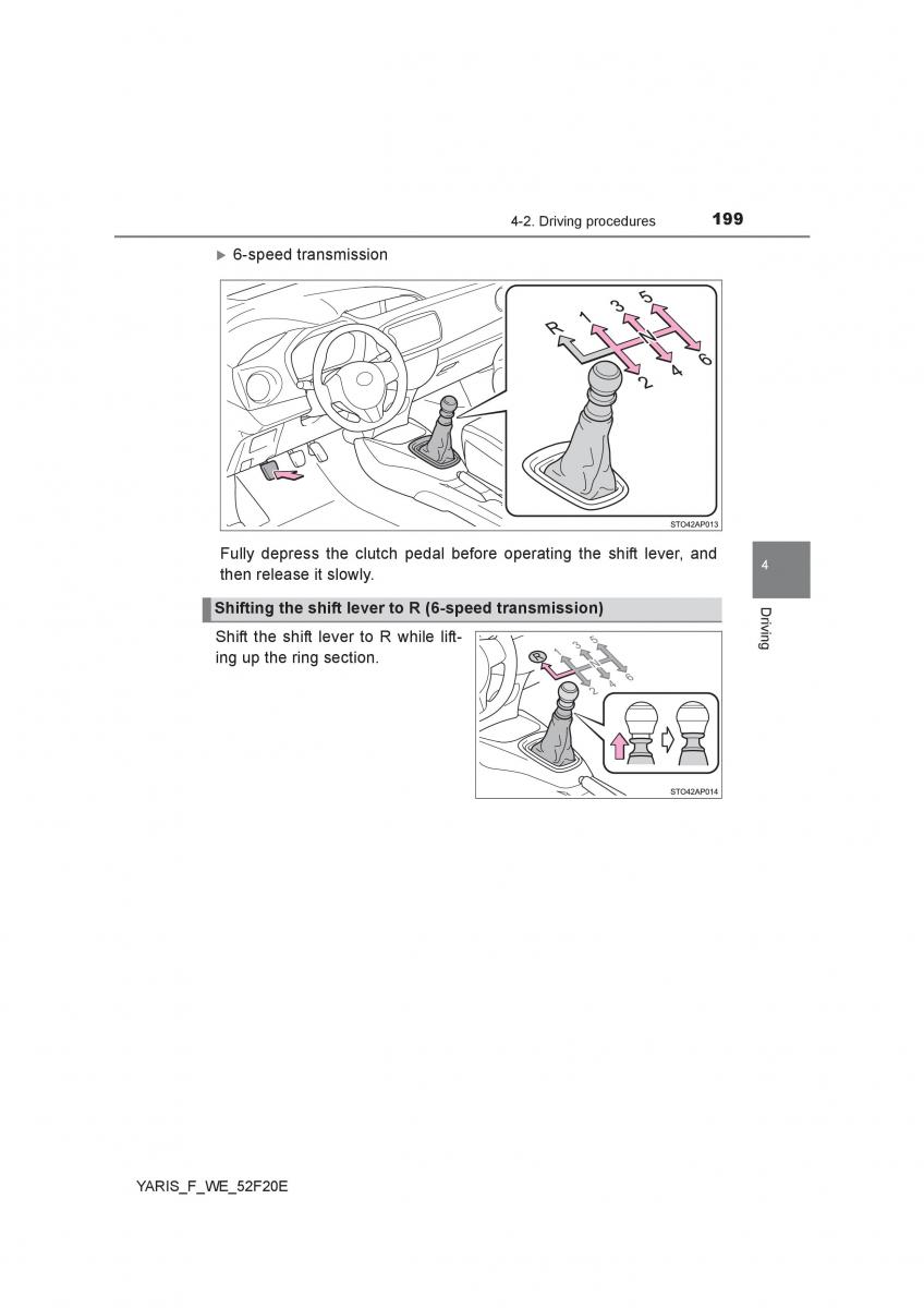 Toyota Yaris III 3 owners manual / page 199