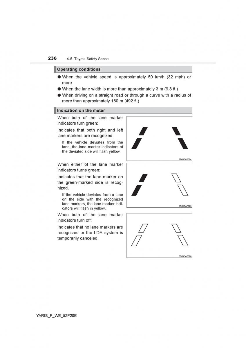 Toyota Yaris III 3 owners manual / page 236