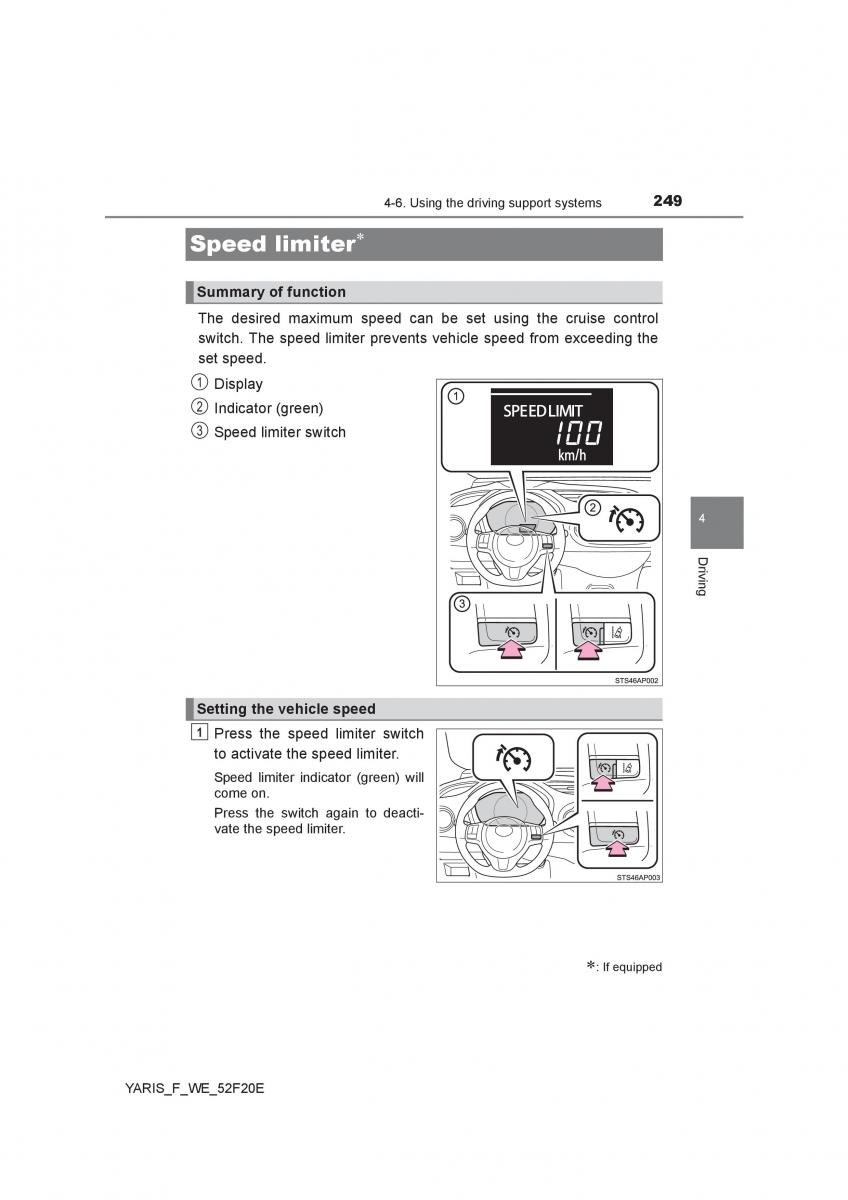 Toyota Yaris III 3 owners manual / page 249