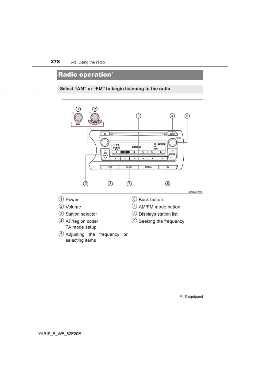 Toyota Yaris III 3 owners manual / page 278