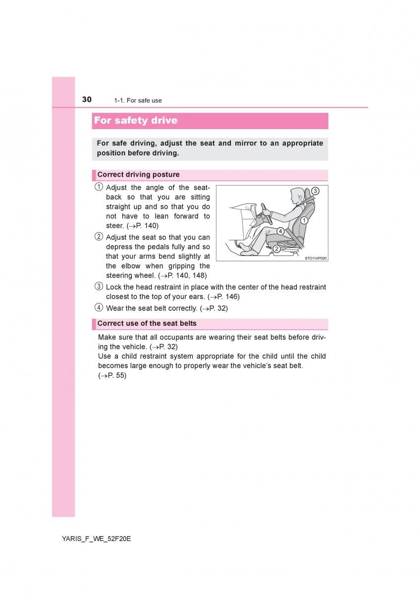 Toyota Yaris III 3 owners manual / page 30