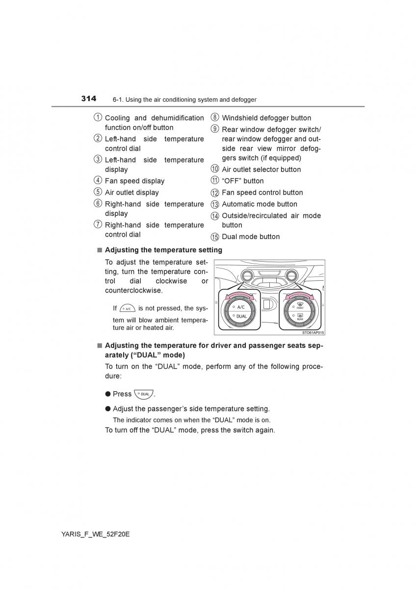 Toyota Yaris III 3 owners manual / page 314