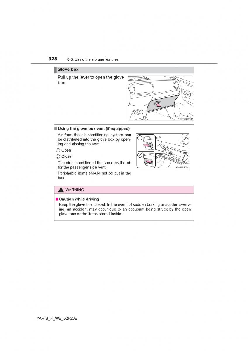 Toyota Yaris III 3 owners manual / page 328