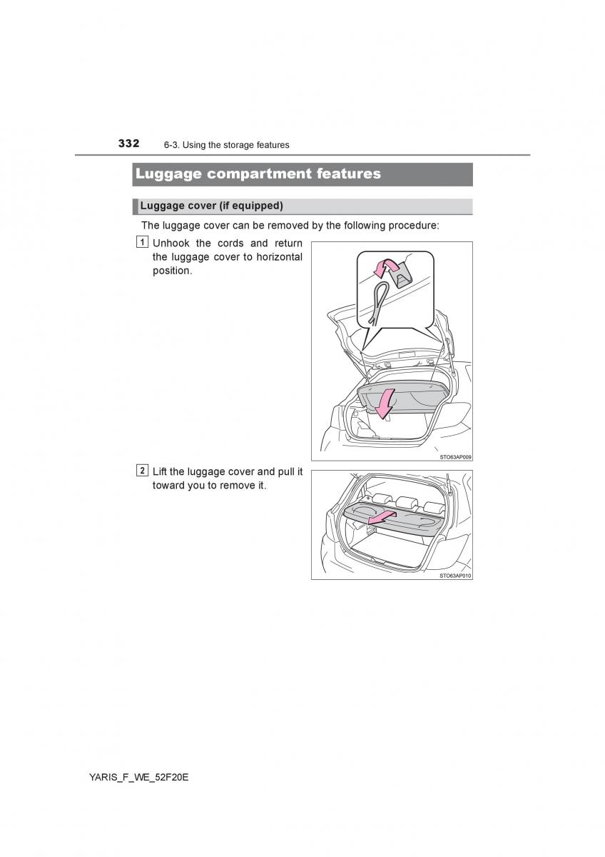 Toyota Yaris III 3 owners manual / page 332