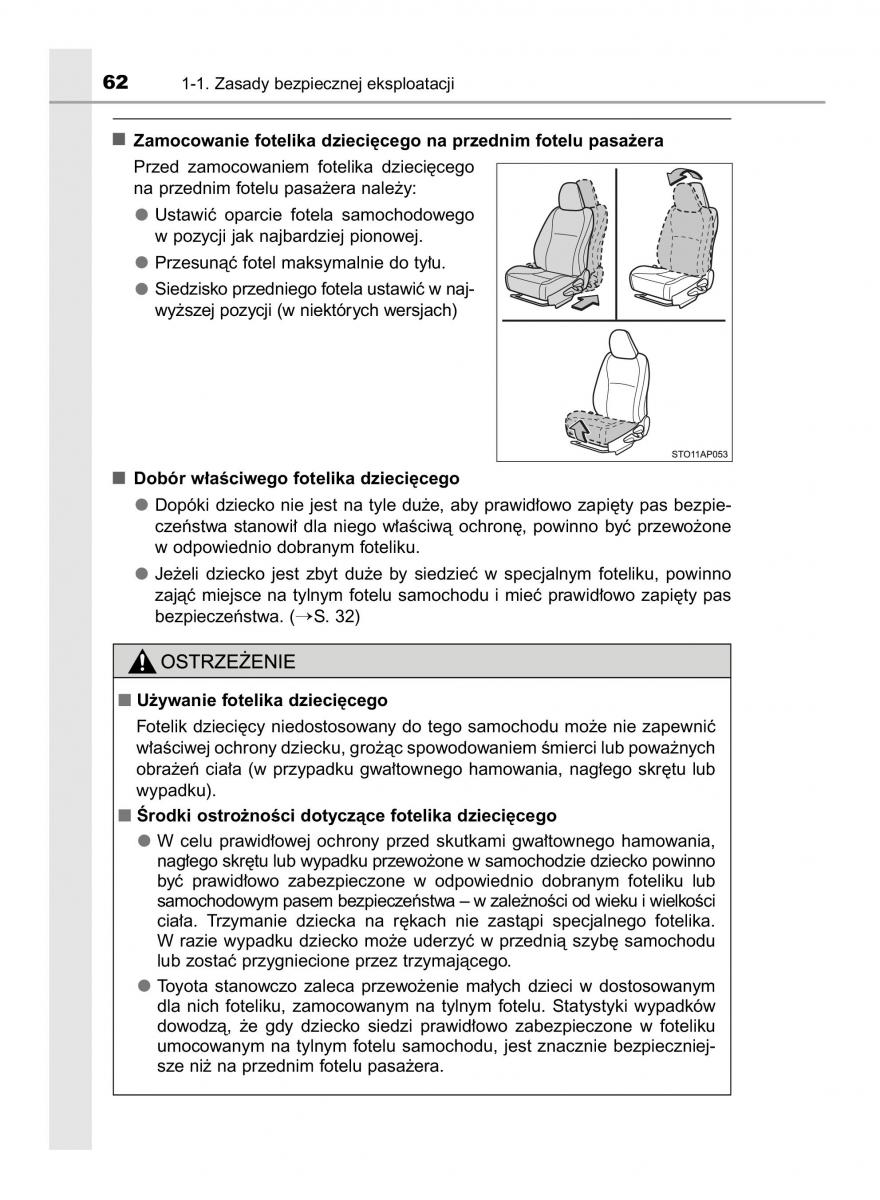 Toyota Yaris III 3 owners manual instrukcja obslugi / page 62