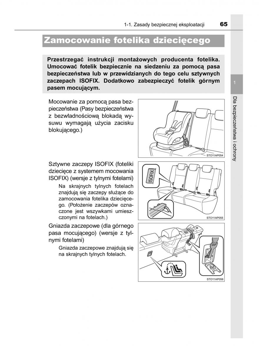 Toyota Yaris III 3 owners manual instrukcja obslugi / page 65