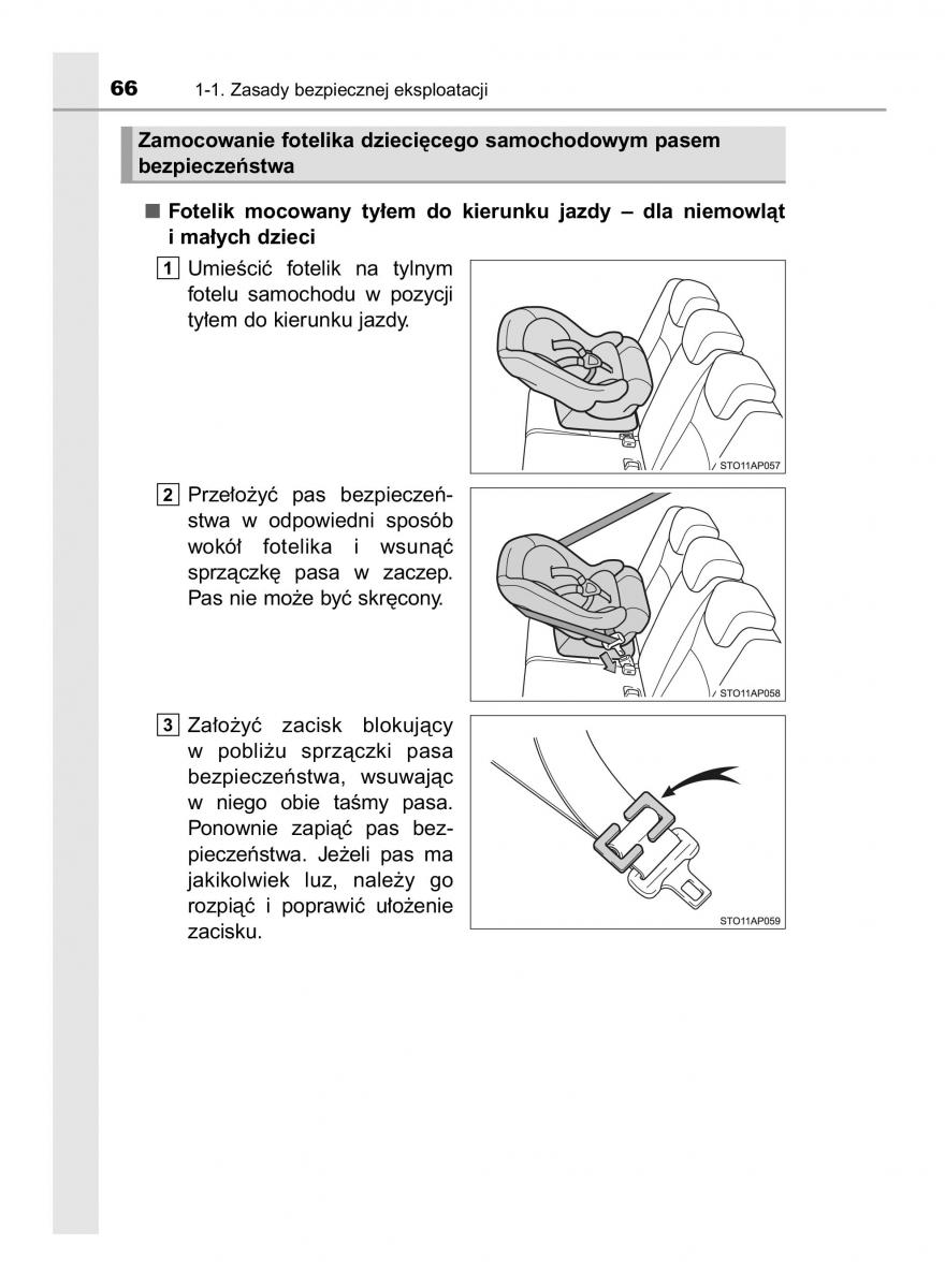 Toyota Yaris III 3 owners manual instrukcja obslugi / page 66