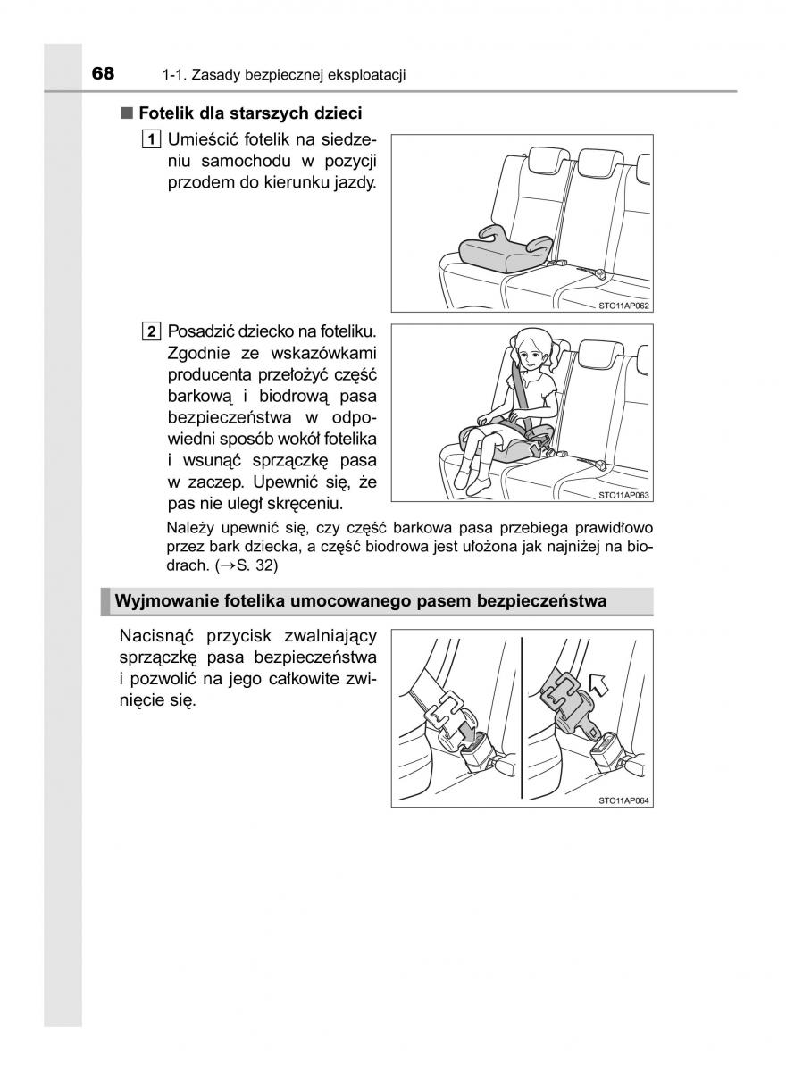 Toyota Yaris III 3 owners manual instrukcja obslugi / page 68