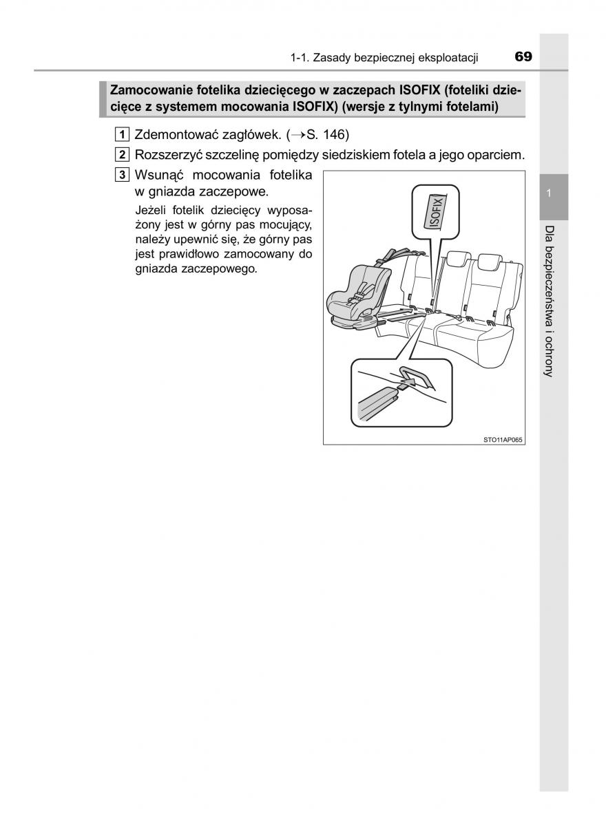 Toyota Yaris III 3 owners manual instrukcja obslugi / page 69