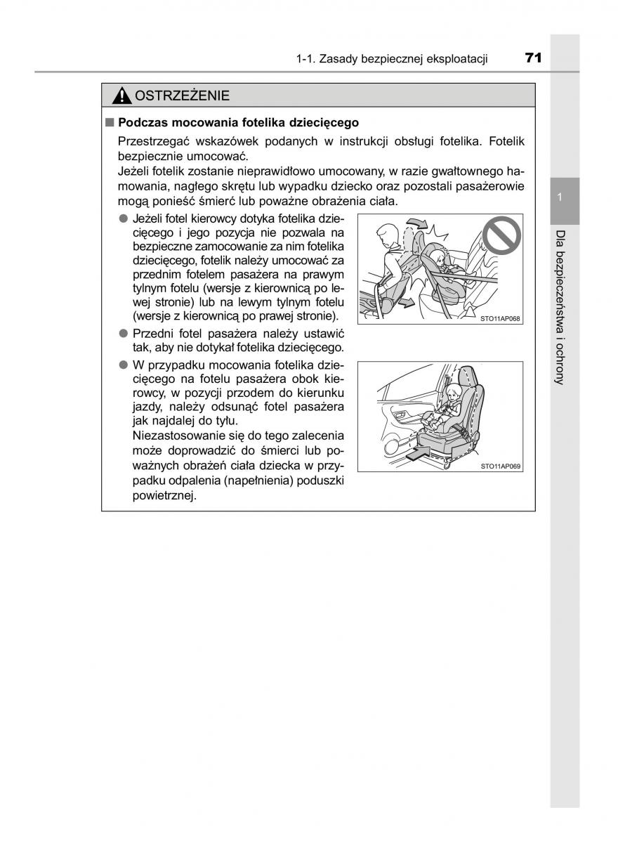 Toyota Yaris III 3 owners manual instrukcja obslugi / page 71