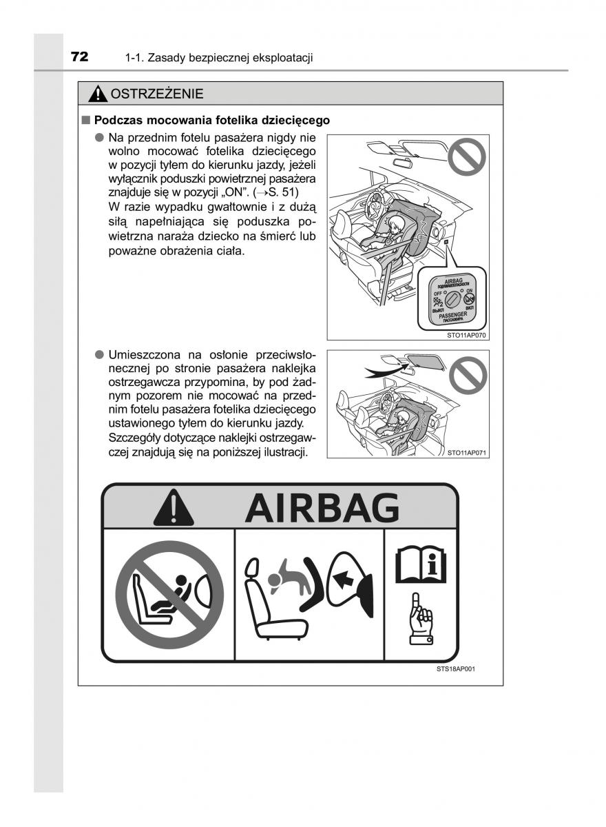 Toyota Yaris III 3 owners manual instrukcja obslugi / page 72