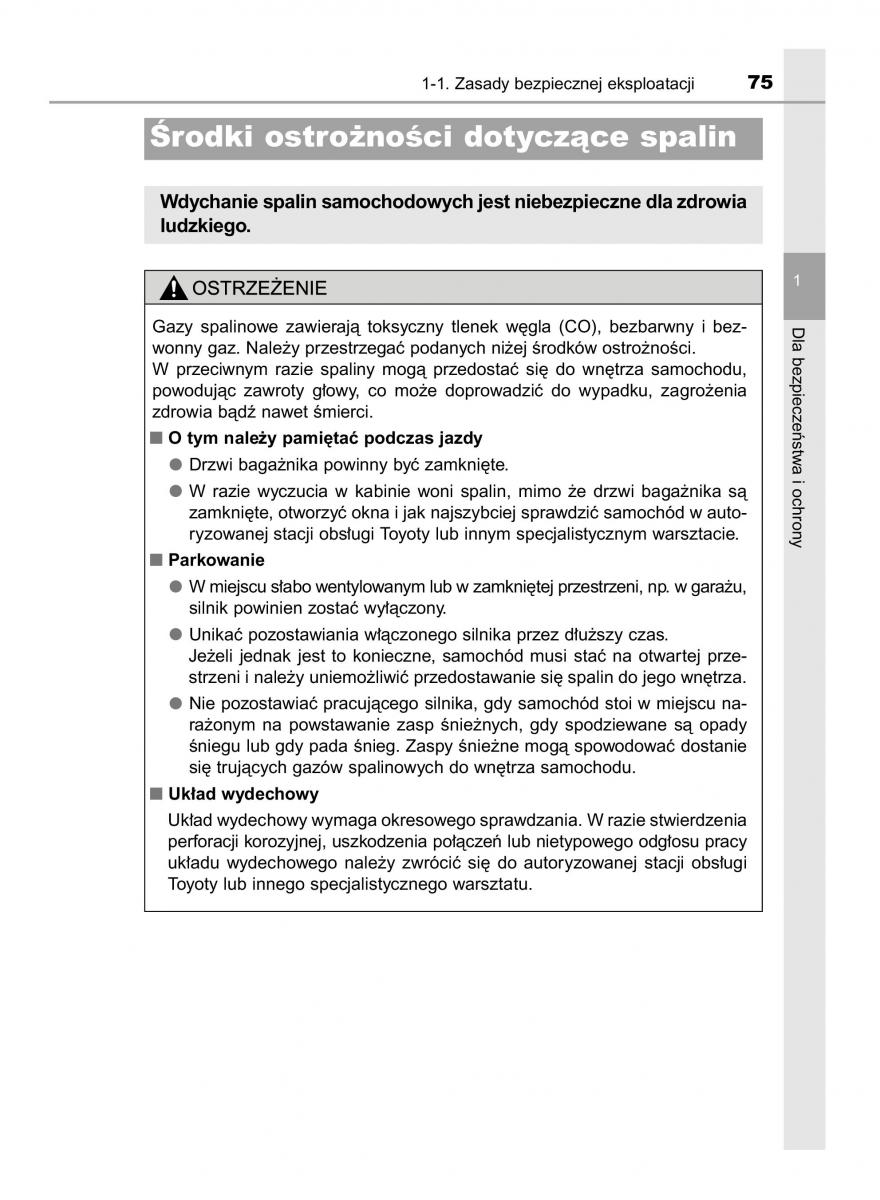 Toyota Yaris III 3 owners manual instrukcja obslugi / page 75