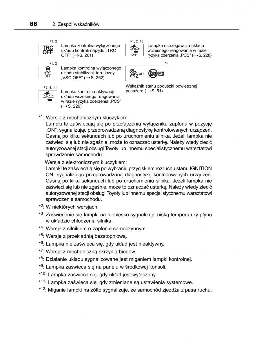 Toyota Yaris III 3 owners manual instrukcja obslugi / page 88