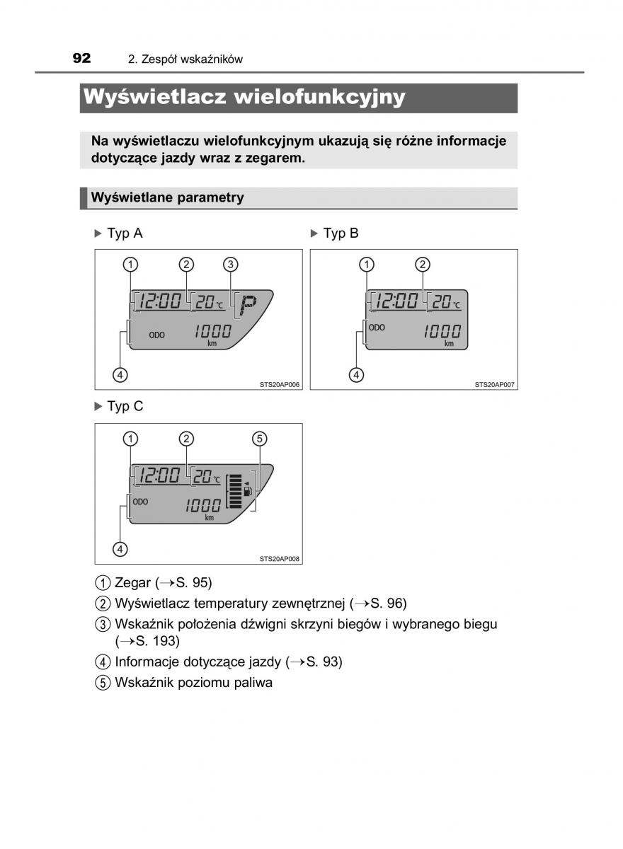 Toyota Yaris III 3 owners manual instrukcja obslugi / page 92