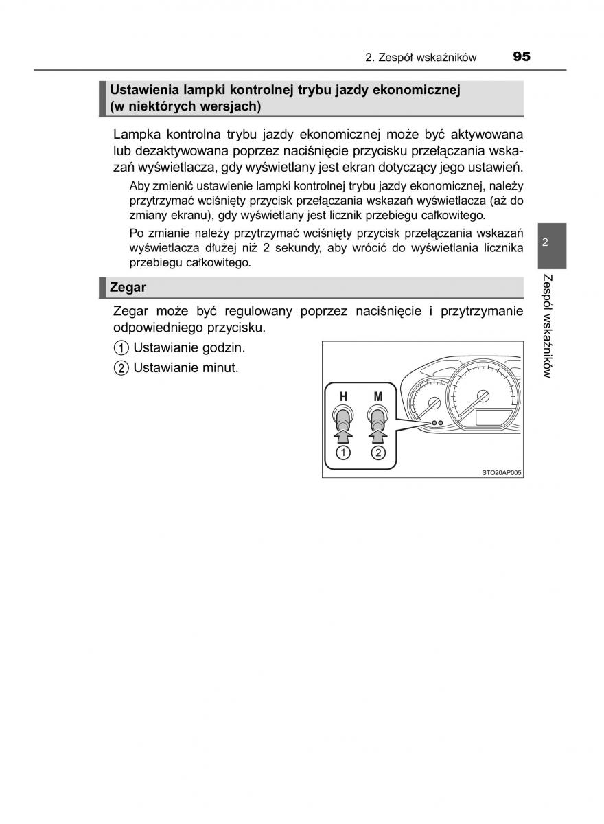 Toyota Yaris III 3 owners manual instrukcja obslugi / page 95