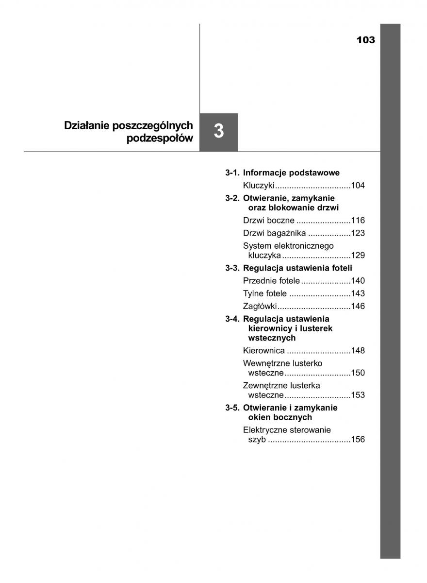 Toyota Yaris III 3 owners manual instrukcja obslugi / page 103