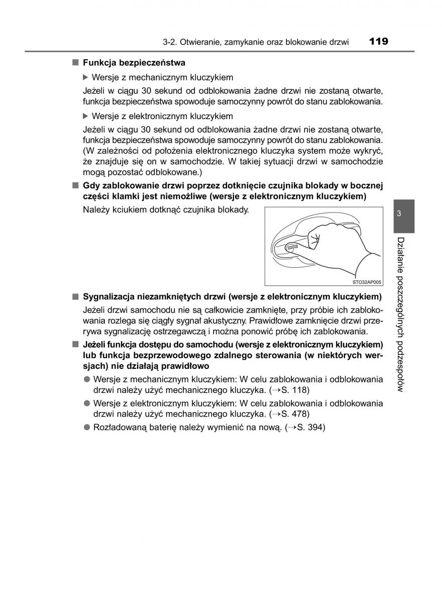 Toyota Yaris III 3 owners manual instrukcja obslugi / page 119