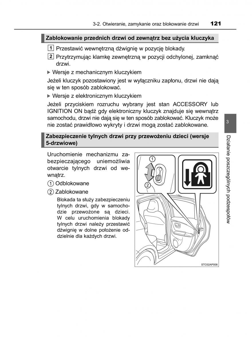 Toyota Yaris III 3 owners manual instrukcja obslugi / page 121