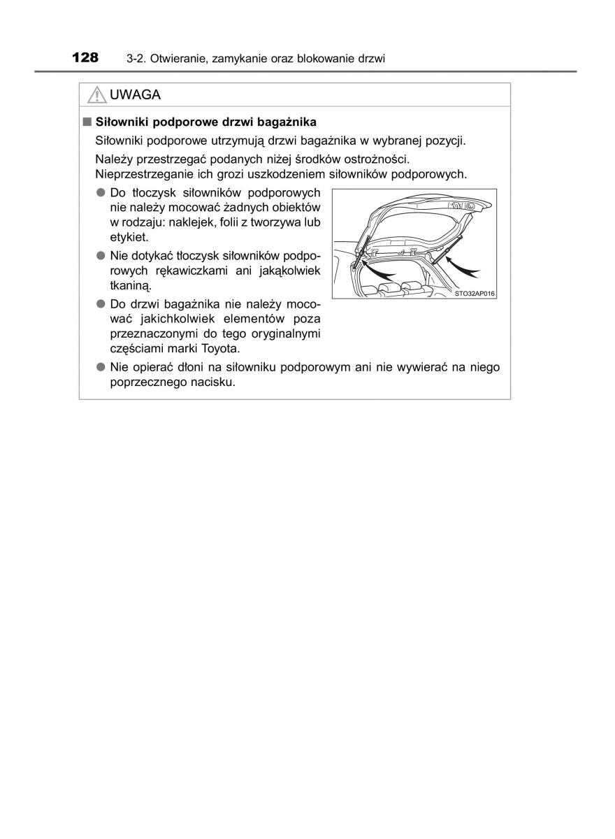 Toyota Yaris III 3 owners manual instrukcja obslugi / page 128