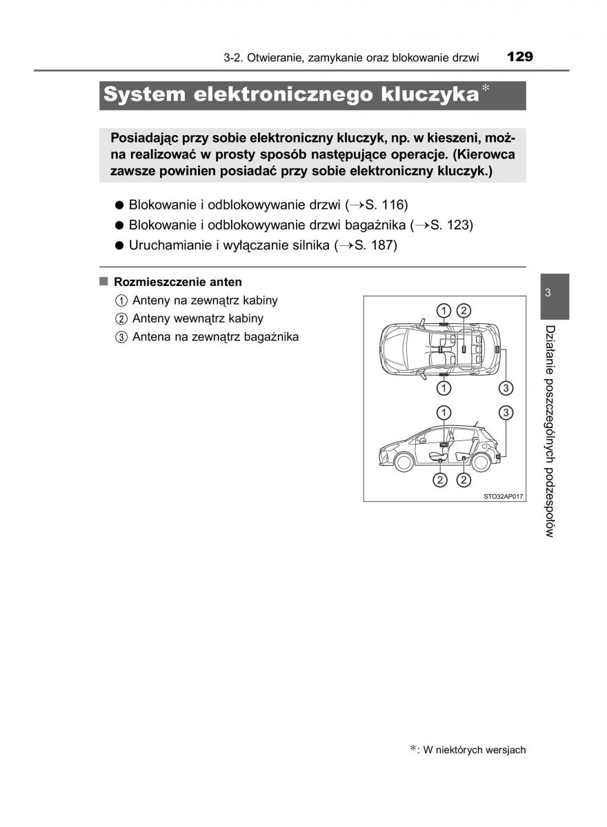 Toyota Yaris III 3 owners manual instrukcja obslugi / page 129